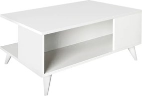 Τραπεζάκι σαλονιού Sedra Megapap χρώμα λευκό 90x60x38,6εκ.