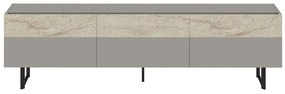 Έπιπλο Τηλεόρασης Sign 382NRC2513 180x37x49cm Grey-Travertine Beige