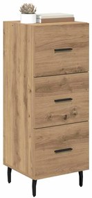 vidaXL Πλαϊνό γραφείο με συρτάρι artisan δρυς 34 x 34.5 x 90 εκ