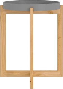 vidaXL Τραπεζάκι Σαλονιού Γκρι 41x41x48,5 εκ. Επεξ. Ξύλο&amp;Μασίφ Πεύκο