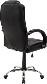 Καρέκλα γραφείου διευθυντή Cara pakoworld pu χρώμα μαύρο