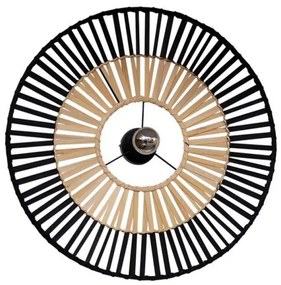 Πλαφονιέρα Φωτιστικό Οροφής E27 40W IP20 Μαύρο 19252 Zambelis-19252-Μαύρο 19252