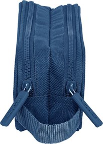 Διπλή Κασετίνα Safta Ναυτικό Μπλε 21 x 8 x 6 cm