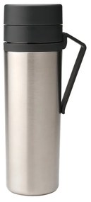 Brabantia Ανακυκλώσιμο Μπουκάλι Θερμός 500ml με Λαβή Make&amp;Take 500ml Dark Grey