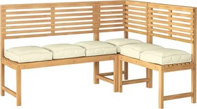 vidaXL Μαξιλάρι 6 pcs Κρεμ 40 x 40 x 8 εκ. Ύφασμα Όξφορντ