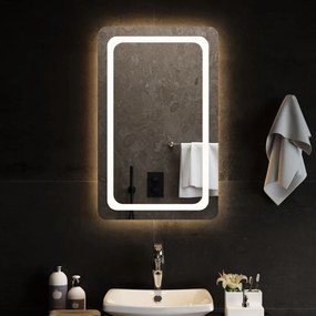 Καθρέφτης Μπάνιου με LED 50x80 εκ. - Διαφανές