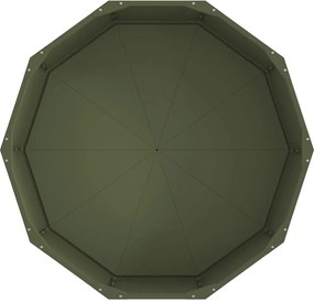 vidaXL Γλάστρα Ελιά Πράσινη 90 x 90 x 35 εκ Ατσάλι