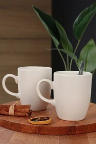 Stewehome Σετ 6 τεμαχίων ματ λευκές κούπες σύννεφο Λευκό