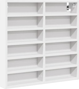 vidaXL Ραφιέρα Λευκή 60 x 8,5 x 58 εκ. από Επεξεργασμένο Ξύλο