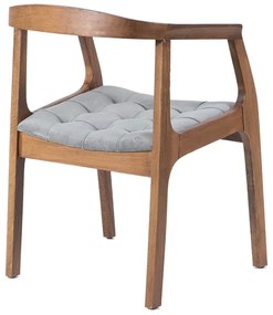 Καρέκλα CATE καρυδί ξύλο - Ύφασμα - 783-1505