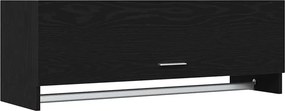vidaXL Ντουλάπι Μαύρη Οξυά 100 x 32,5 x 35 cm Επεξεργασμένο Ξύλο