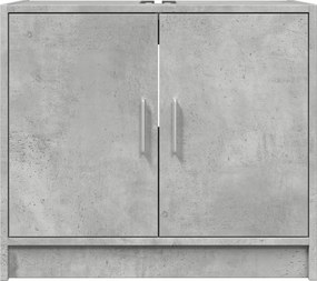 vidaXL Ντουλάπι Νιπτήρα Γκρι του Σκυροδέματος 63x29x55 εκ. Επεξ. Ξύλο