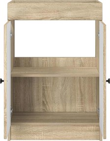 vidaXL Ντουλάπι κάτω από τον νιπτήρα Sonoma Δρυς 56 x 37,5 x 81 εκ