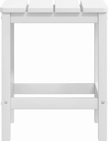 vidaXL Τραπέζι Κήπου Adirondack Λευκό 38 x 38 x 46 εκ. από HDPE