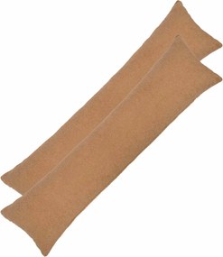 vidaXL Κάλυμμα Μαξιλαριού 2 pcs HEERLEN Μπεζ 40 x 145 εκ. Μπουκλέ