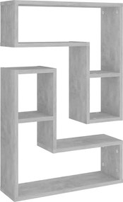 vidaXL Ραφιέρες Τοίχου 2 τεμ. Γκρι Σκυροδ. 50x15x50εκ. από Επεξ. Ξύλο