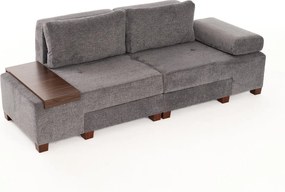 3-Seat Sofa-Bed Perenna Chenille - Grey Grey