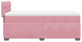 ΚΡΕΒΑΤΙ BOXSPRING ΜΕ ΣΤΡΩΜΑ ΡΟΖ 100X200 ΕΚ. ΒΕΛΟΥΔΙΝΟ 3288545