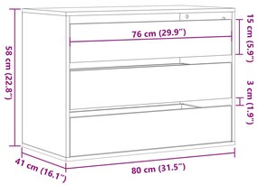 ΣΥΡΤΑΡΙΕΡΑ ΓΩΑΝΙΚΗ ΛΕΥΚΗ 80X41X58 ΕΚ. ΑΠΟ ΕΠΕΞΕΡΓΑΣΜΕΝΟ ΞΥΛΟ 852852