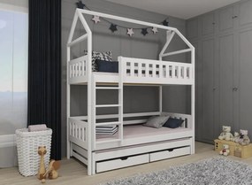 Παιδική Κουκέτα Σπιτάκι IGA 90x200 white