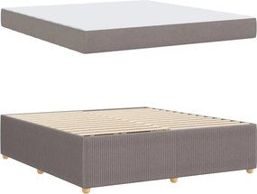vidaXL Σκελετός Κρεβατιού Taupe 180 x 200 cm ύφασμα