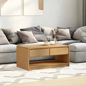 vidaXL Τραπέζι Σαλονιού SAUDA Χρ. Δρυός 99x55x45 εκ. Μασίφ Ξύλο Πεύκου
