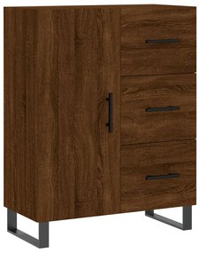 vidaXL Ντουλάπι Καφέ Δρυς 69,5 x 34 x 90 εκ. Επεξεργασμένο Ξύλο