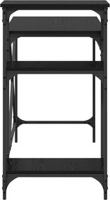 vidaXL Γραφείο Μαύρη Οξυά 105 x 50 x 90 cm Επεξεργασμένο ξύλο