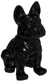 Διακοσμητική Φιγούρα Σκυλάκι Bulldog Αtmosphera με διαστάσεις 22.5x18x12cm - Black