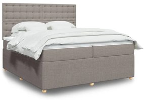 ΚΡΕΒΑΤΙ BOXSPRING ΜΕ ΣΤΡΩΜΑ TAUPE 200X200 ΕΚ. ΥΦΑΣΜΑΤΙΝΟ 3292181