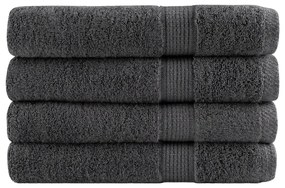 Πετσέτες Σάουνας Premium SOLUND 4 τεμ. Ανθρακί 80x200 εκ. 600 γρ./μ²