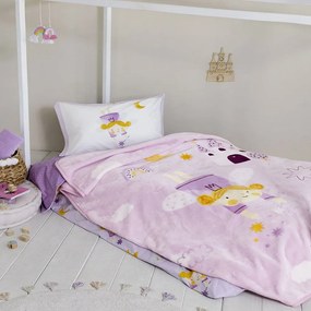 Κουβέρτα Παιδική Odette Βελουτέ Lila Nima Μονό 160x220cm Βελούδο,Polyester