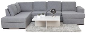 Γωνιακός Καναπές Scandinavian Choice 820, Ανοιχτό γκρι, 310x215x85cm, Πόδια: Πλαστική ύλη | Epipla1.gr