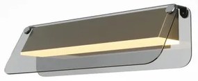 Απλίκα Φωτιστικό Τοίχου LED 6W 30cm Γυαλί Flat Maytoni-MOD296WL-L6BS3K-Μαύρο-Χρυσό MOD296WL-L6BS3K