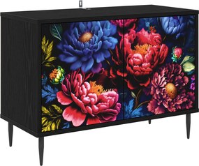 vidaXL Ντουλάπι TV KIEL 69 x 33 x 50,5 εκ. Μαύρη Δρυς