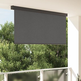 vidaXL Εξωτερικό ρολό Ριγέ Ρυθμιζόμενος Ανθρακί 220 x 250 cm ύφασμα