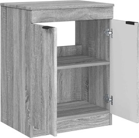 vidaXL Ντουλάπι Μπάνιου Γκρι Sonoma 54 x 41 x 70 εκ Επεξεργασμένο Ξύλο