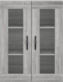vidaXL Ντουλάπι Γκρι Sonoma 69,5 x 34 x 180 εκ. Επεξεργασμένο Ξύλο