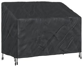 vidaXL Κάλυμμα Παγκάκι Κήπου Μαύρο 134 x 70 x 65 / 94 cm Ύφασμα 210D