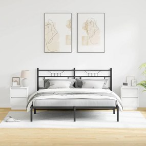 vidaXL Κομοδίνο 2 τμχ. Λευκό 39 x 34,5 x 50 εκ. Επεξεργασμένο ξύλο