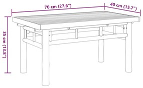 Τραπεζάκι Σαλονιού 70x40x35 εκ. από Μπαμπού - Καφέ