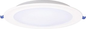 POWERTECH LED φωτιστικό downlight PT-1559, 9W, Φ116x25mm, 4000K, 765lm, λευκό