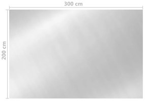 vidaXL Κάλυμμα Πισίνας Ασημί 300 x 200 εκ. από Πολυαιθυλένιο