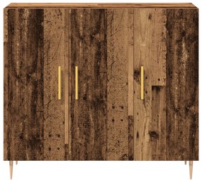 vidaXL Μπουφές  σε Παλιό Ξύλο, 90x34x80 εκ, Φτιαγμένος από Μηχανικά Ξύλα