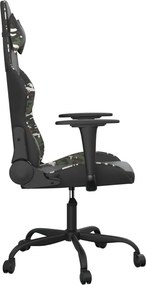 vidaXL Καρέκλα Gaming Μαύρο/Παραλλαγή από Συνθετικό Δέρμα