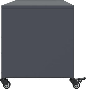 vidaXL Έπιπλο Τηλεόρασης Ανθρακί 100,5x39x43,5εκ. Ατσάλι