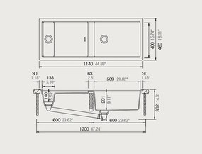 Νεροχύτης Schock Prepstation Cristadur 81500U-Gkri