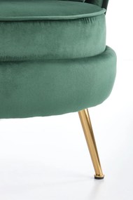 ALMOND leisure chair color: dark green