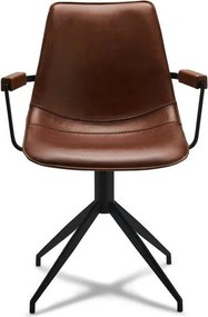 Isabel Dining Chair with Armrests Light Brown