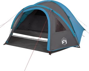 vidaXL Σκηνή Κάμπινγκ 4 Ατόμων Αδιάβροχη Μπλε